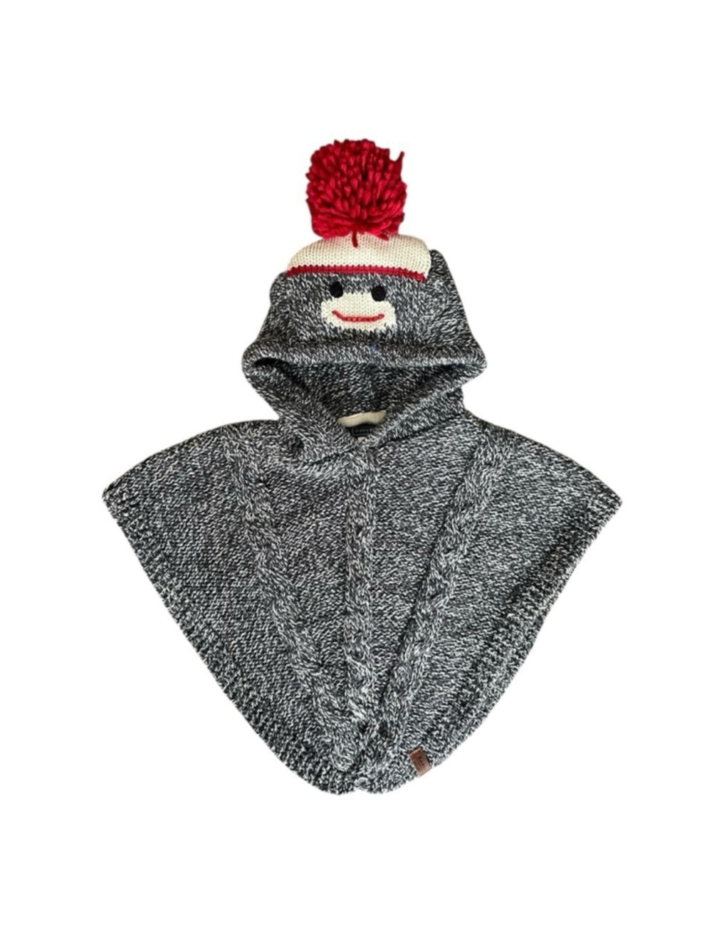 ROOTS BABY Monkey Face Poncho Sweater 0-12M